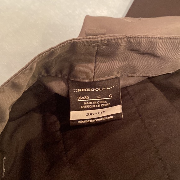 Nike golf dry fit pants in good condition. Black Crème and Steel. - Picture 4 of 5